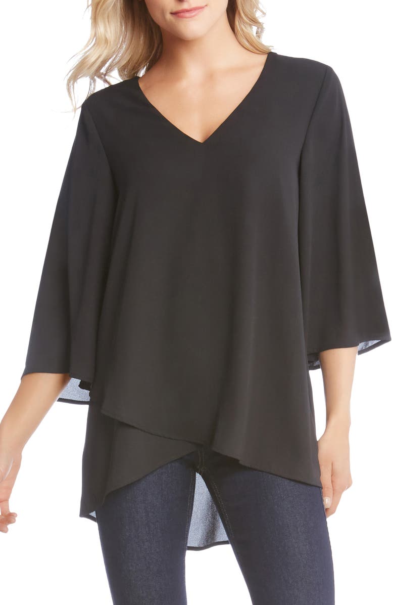 Karen Kane Faux Wrap Top, Main, color,