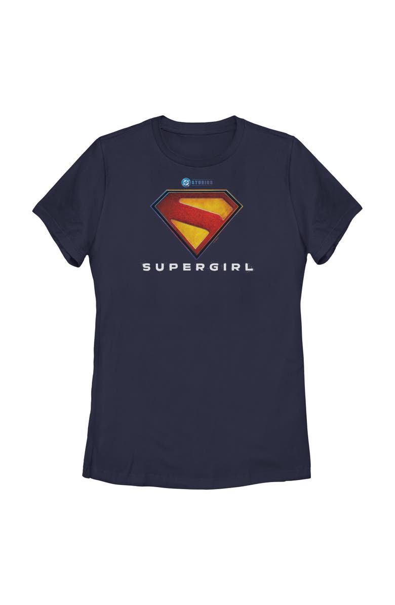 Supergirl Women's Supergirl New Official Logo Graphic T-Shirt, Main, color, Navy Blue