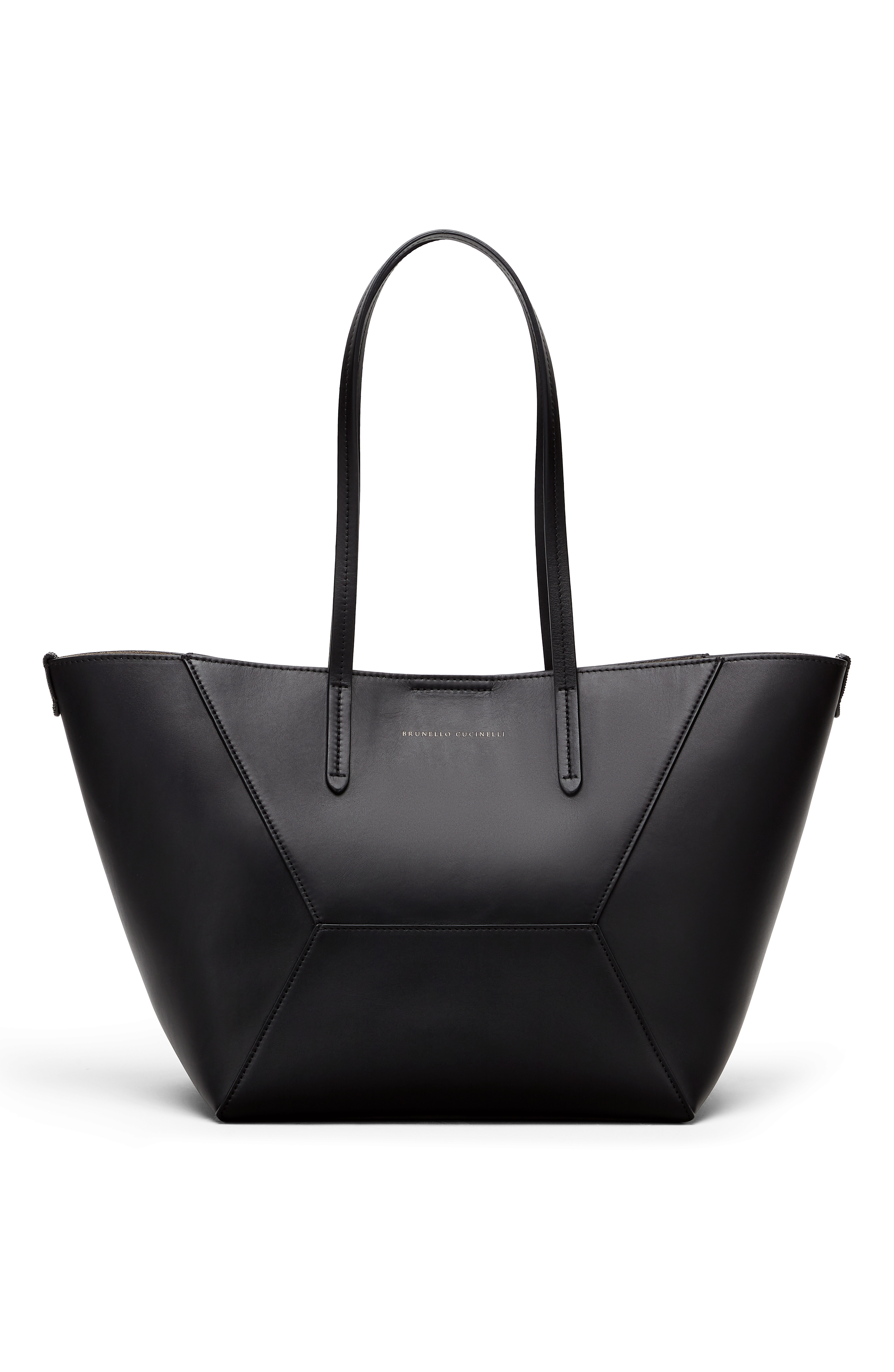 Brunello Cucinelli Shopper bag with monili, Main, color, 