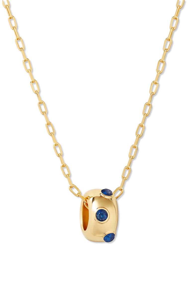 Kate Birthstone Pendant Necklace, Main, color, GOLD - SEPTEMBER
