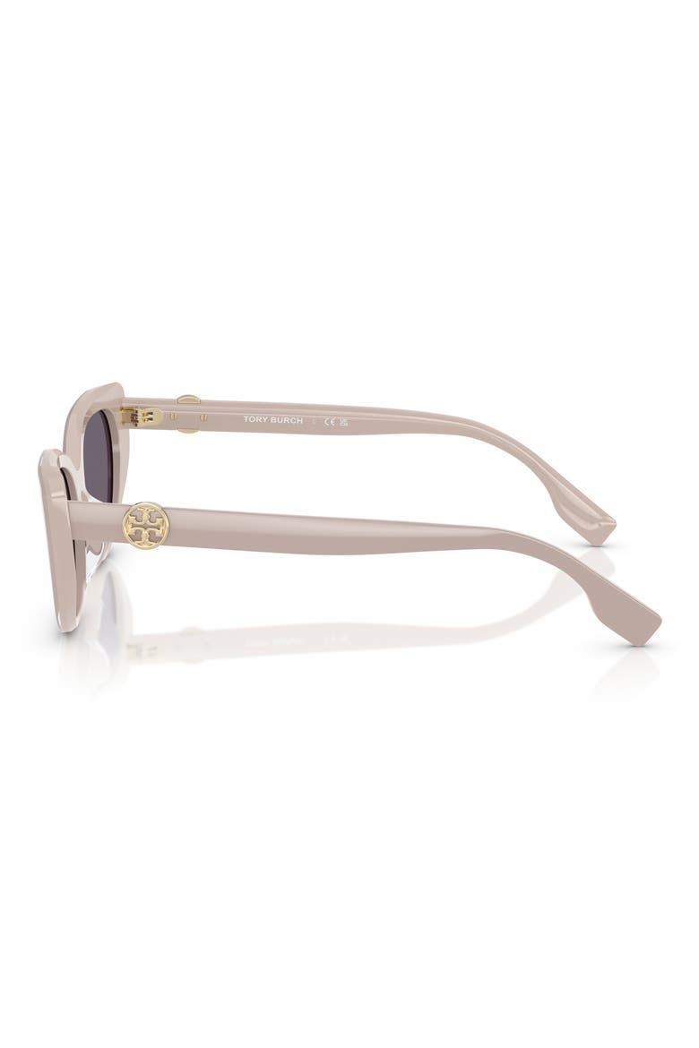 55mm Cat Eye Sunglasses, Alternate, color, CRYSTAL