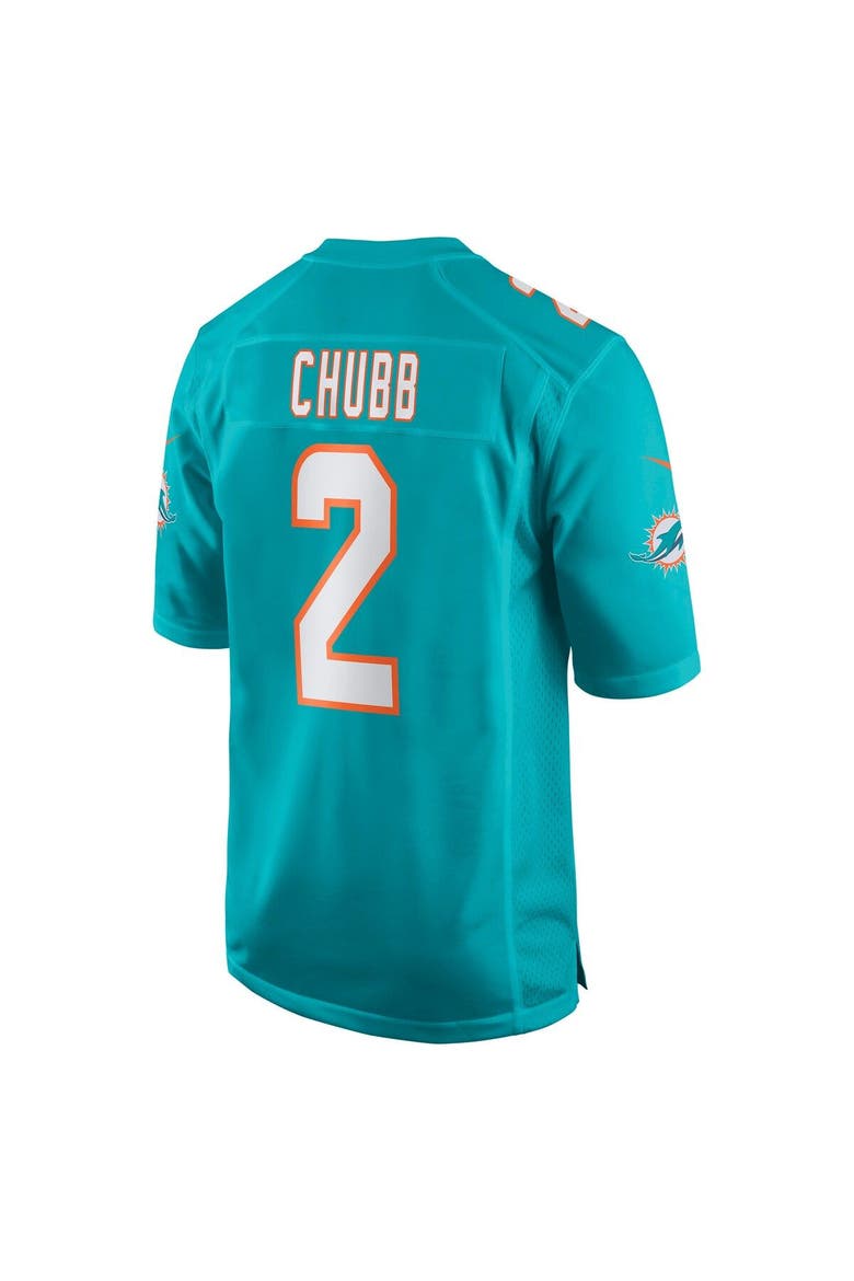 Men's Nike Bradley Chubb Aqua Miami Dolphins Game Player Jersey, Alternate, color, Aqua