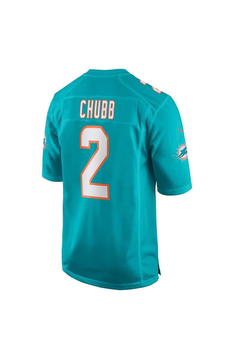 Nike Men's Nike Bradley Chubb Aqua Miami Dolphins Game Player Jersey, Alternate, color, Aqua
