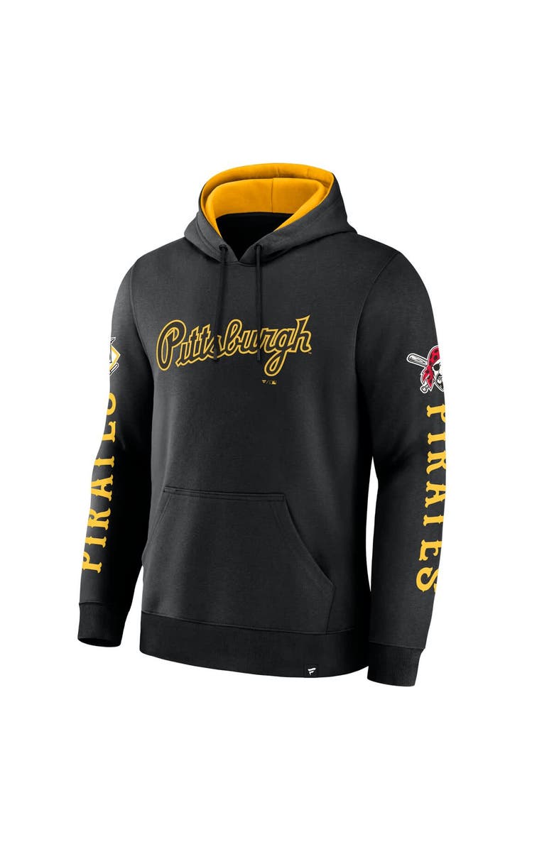 FANATICS Men's Fanatics Black Pittsburgh Pirates Big City Legacy Fleece Pullover Hoodie, Alternate, color, Black