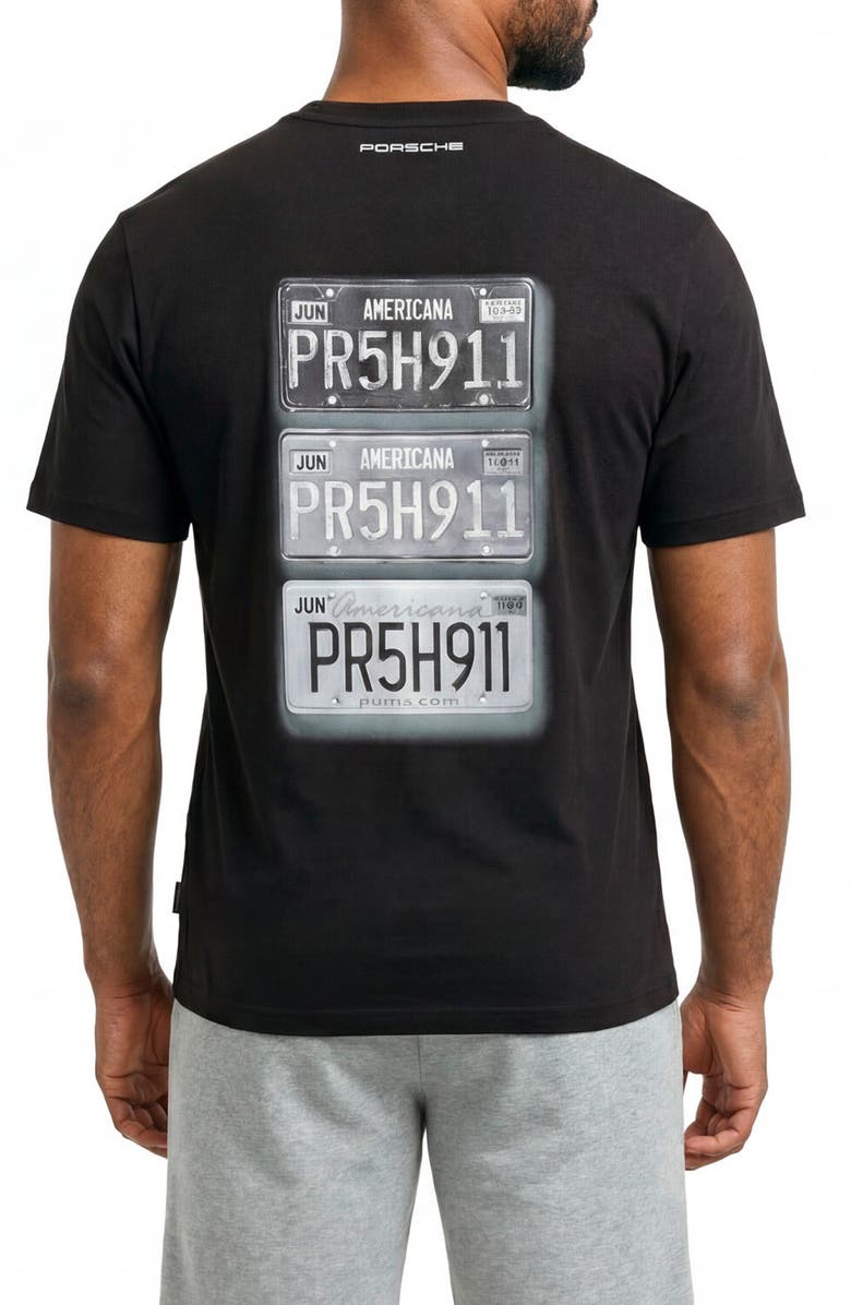 PUMA Porsche Race Americana Cotton Graphic T-Shirt, Alternate, color, Puma Black