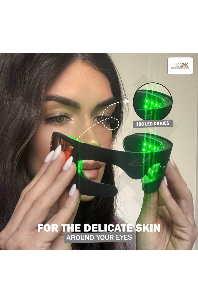 GLO24K UNLEASH THE POWER OF GOLD Bionic 7 Color LED Eye Care Mask, Alternate, color, NO COLOR