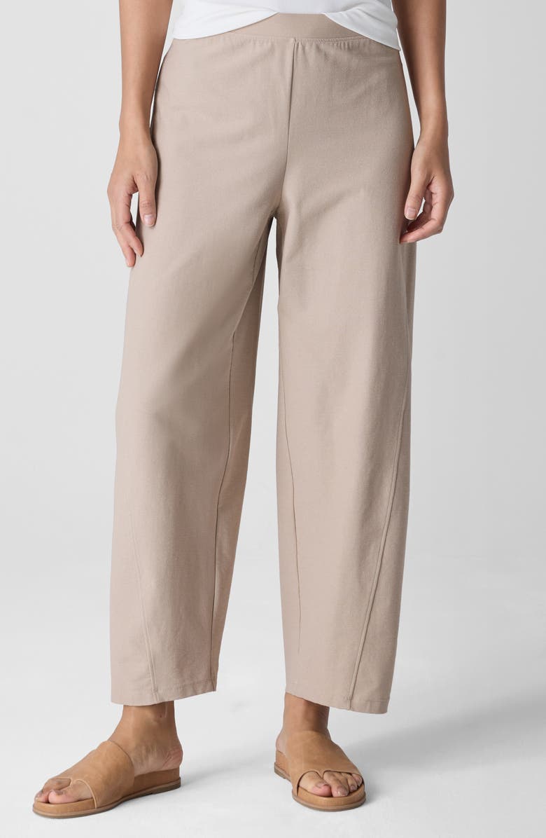 Eileen Fisher Ankle Length Knit Lantern Pants, Main, color, Wheat