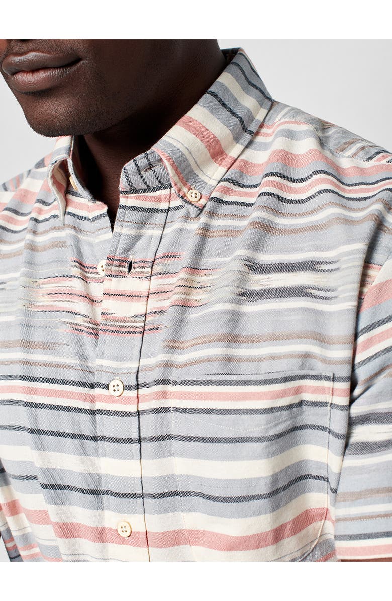 Faherty Coast Short Sleeve Button-Down Shirt, Alternate, color, 