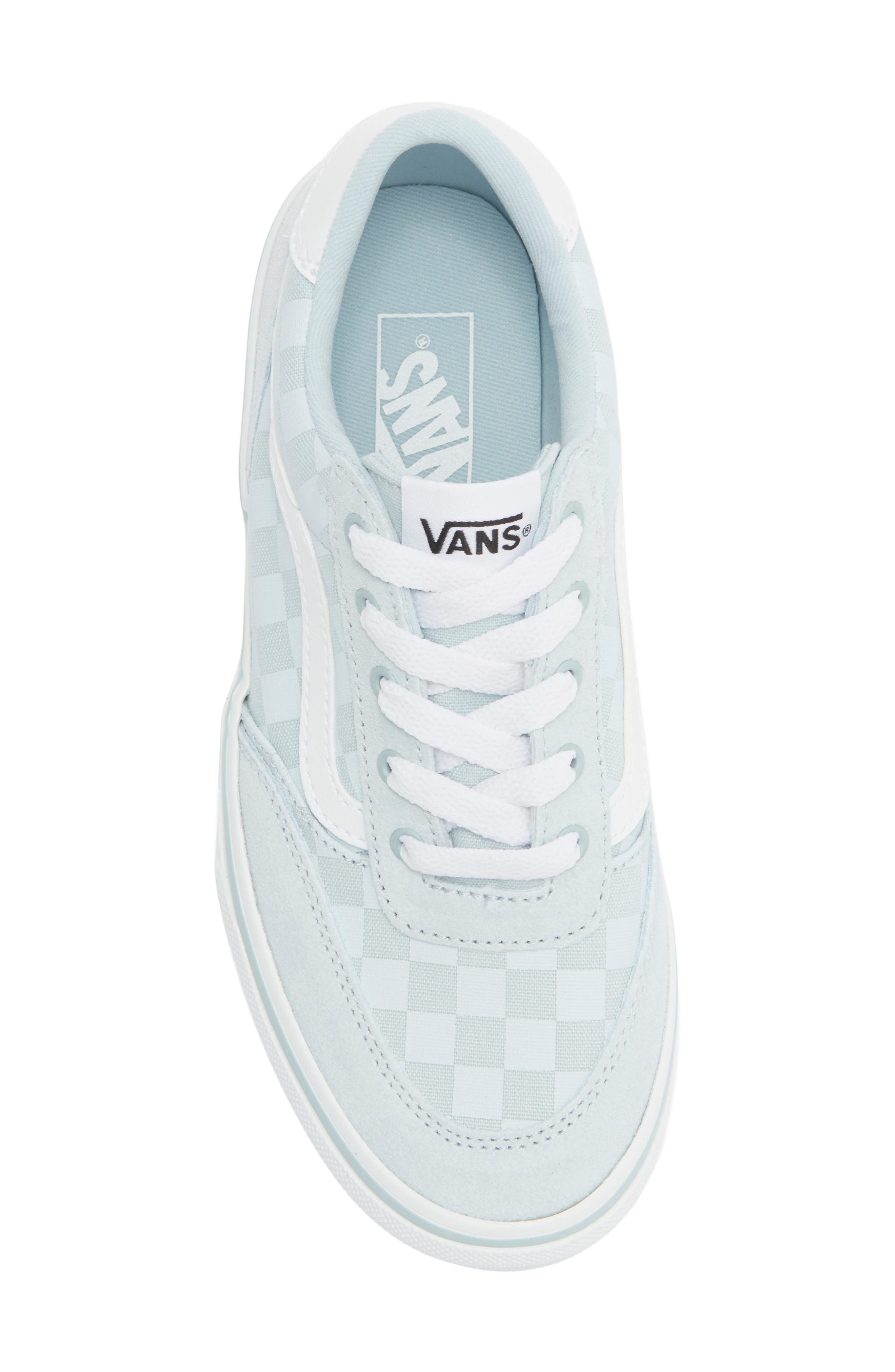 Vans Kids' Brooklyn Sneaker, Alternate, color, Check Textile Dawn Mist