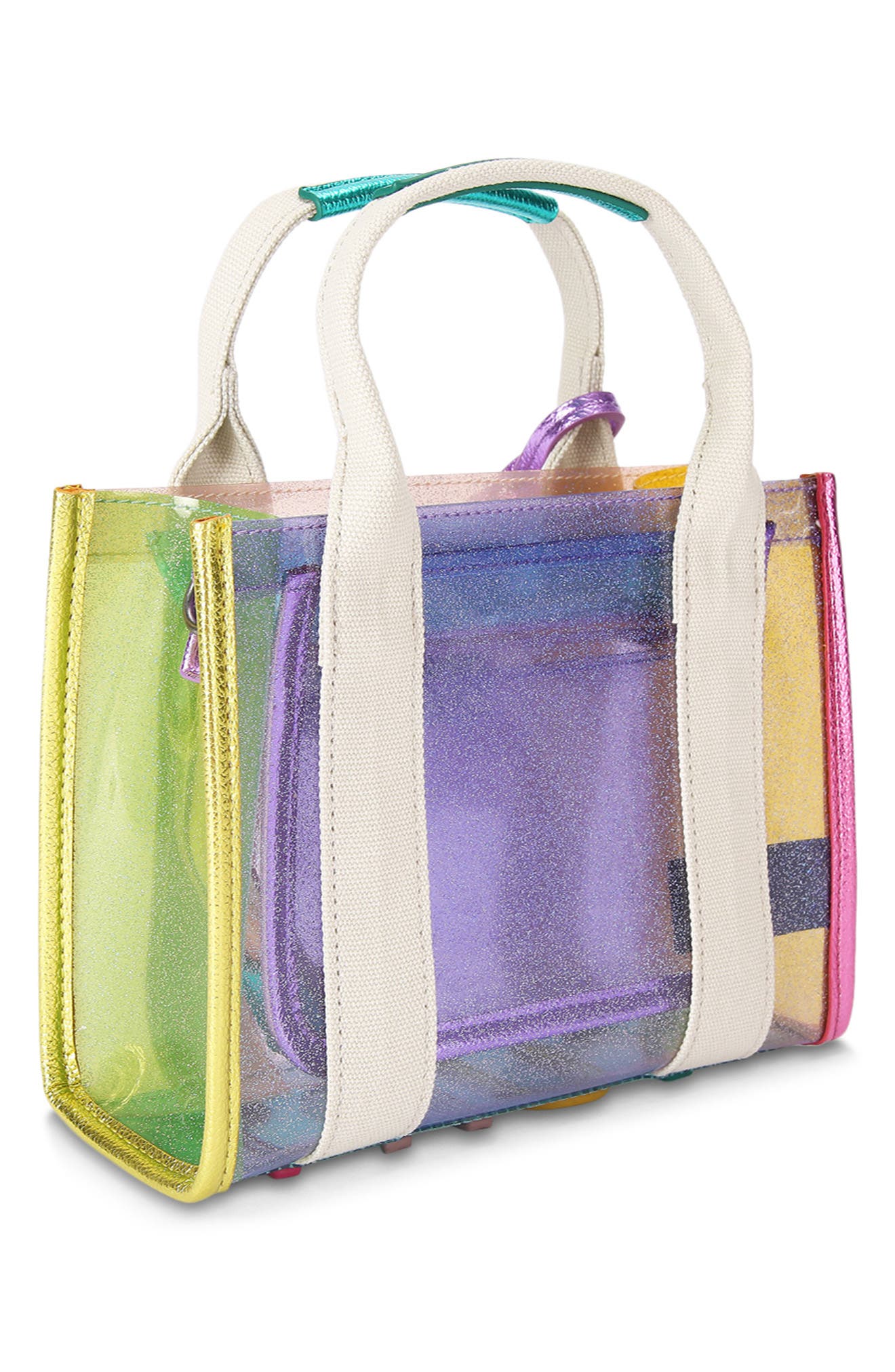 Kurt Geiger London Extra Small Southbank Vinyl Clear Tote, Alternate, color, Mult/Other