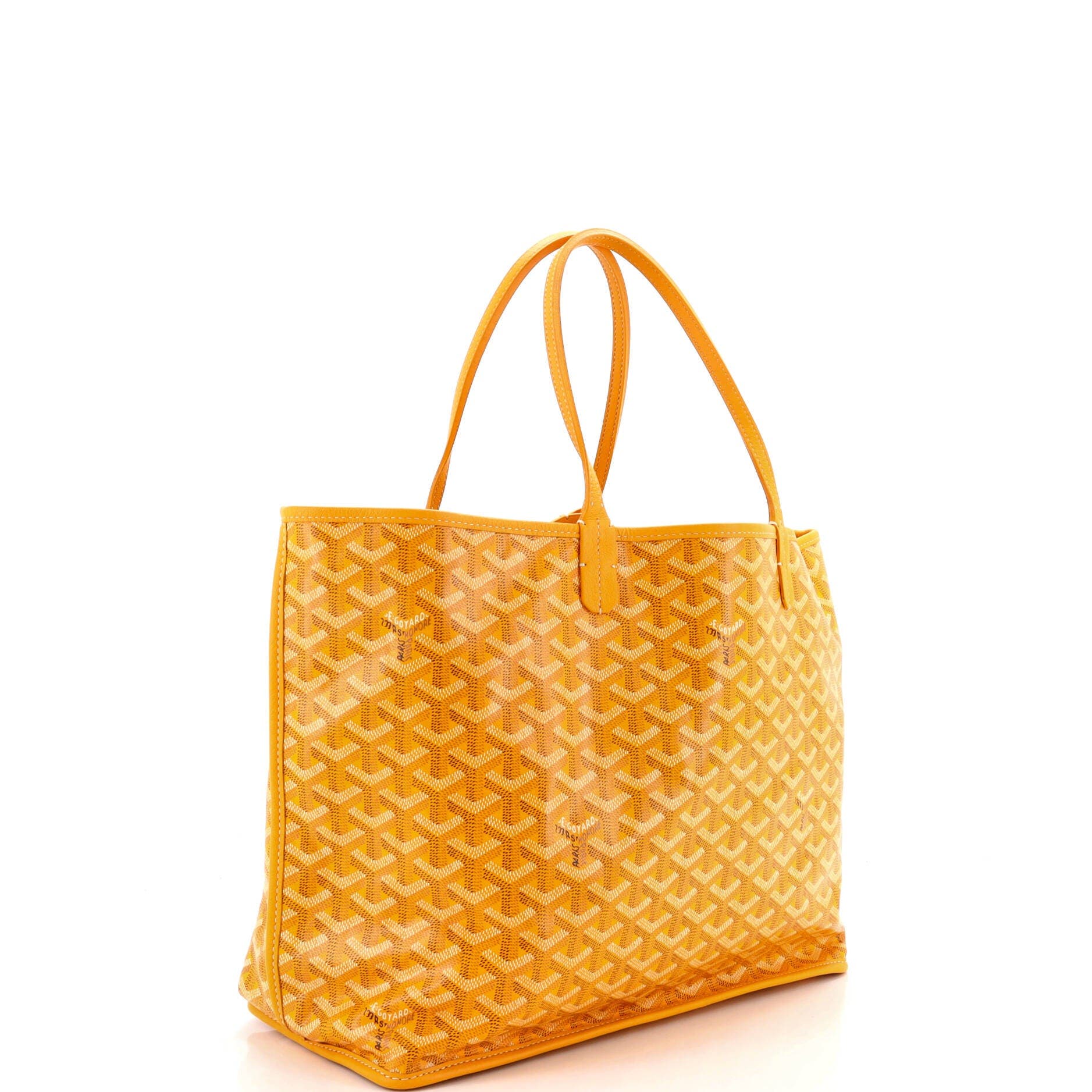 Anjou Reversible Tote Coated Canvas PM, Alternate, color, Yellow