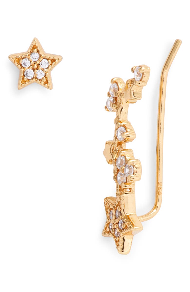Olivia Burton Celestial Ear Crawler & Stud Earring, Alternate, color, 