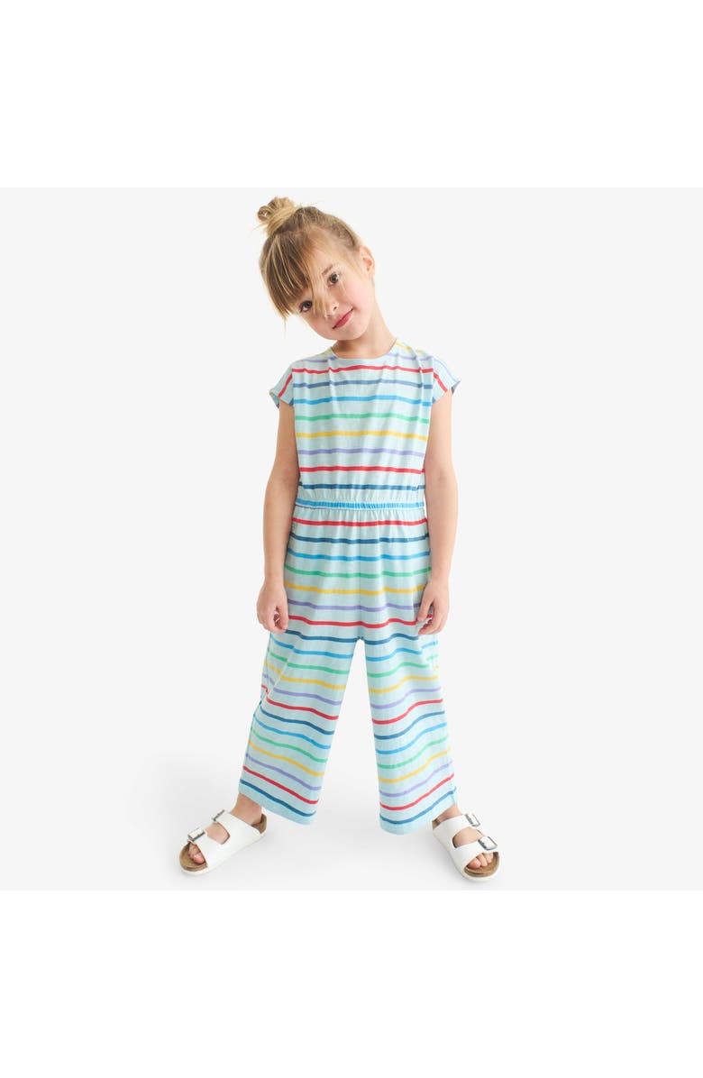 Primary Kids Backyard Romper, Alternate, color, Saltwater Rainbow Stripe