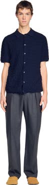 SANDRO Terry knit shirt