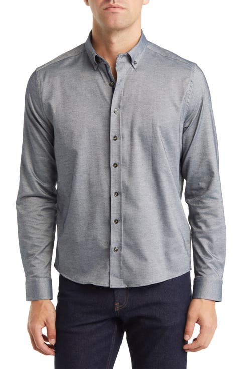 Performance Solid DryTouch® Button-Down Shirt