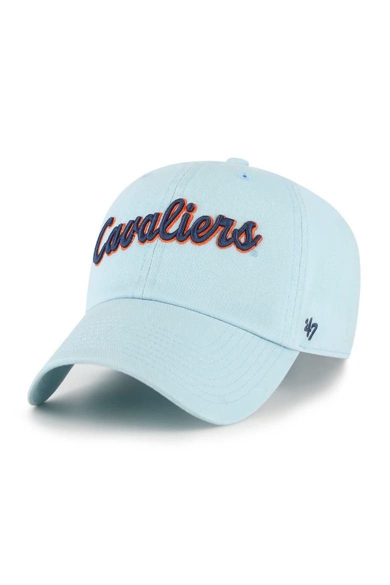 Men's '47 Powder Blue Virginia Cavaliers Vault Clean Up Adjustable Hat, Main, color, Powder Blue