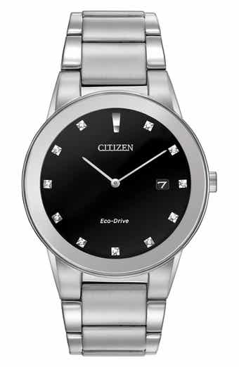 Citizen Axiom Eco-Drive Diamond Bracelet Watch, 40mm