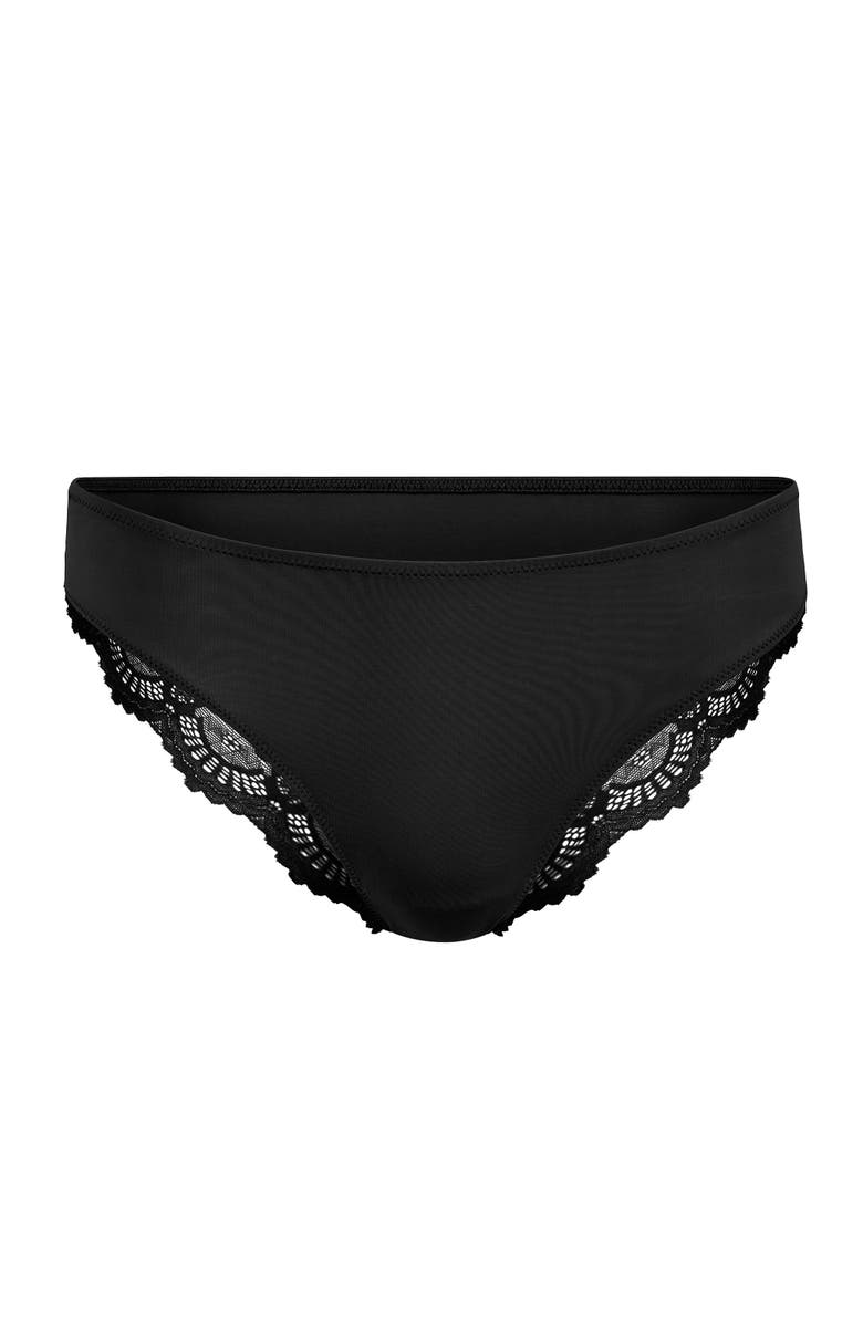 Adore Me Jainey Bikini Panties, Alternate, color, Jet Black