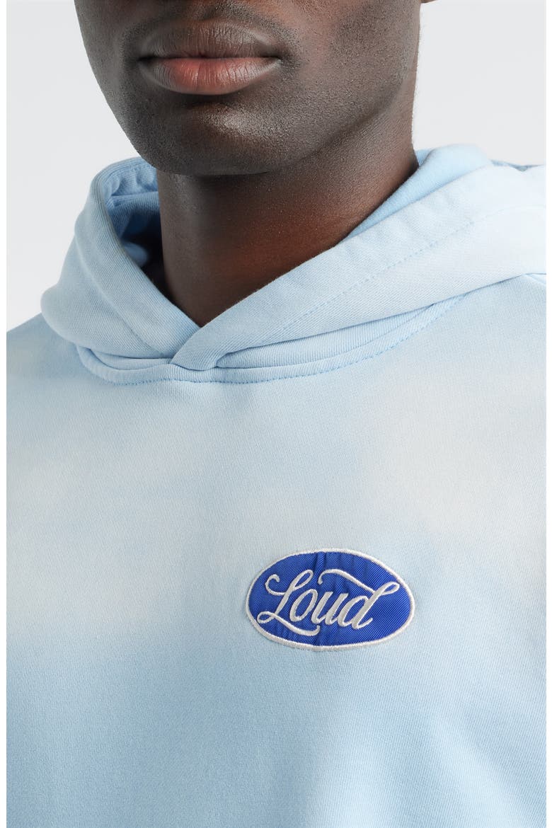Loud Motors Graphic Hoodie, Alternate, color, WASHED BLUE