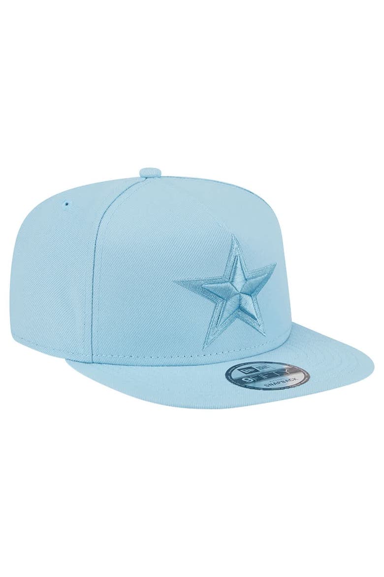 Men's New Era  Light Blue Dallas Cowboys Color Pack A-Frame 9FIFTY Snapback Hat, Alternate, color, Light Blue