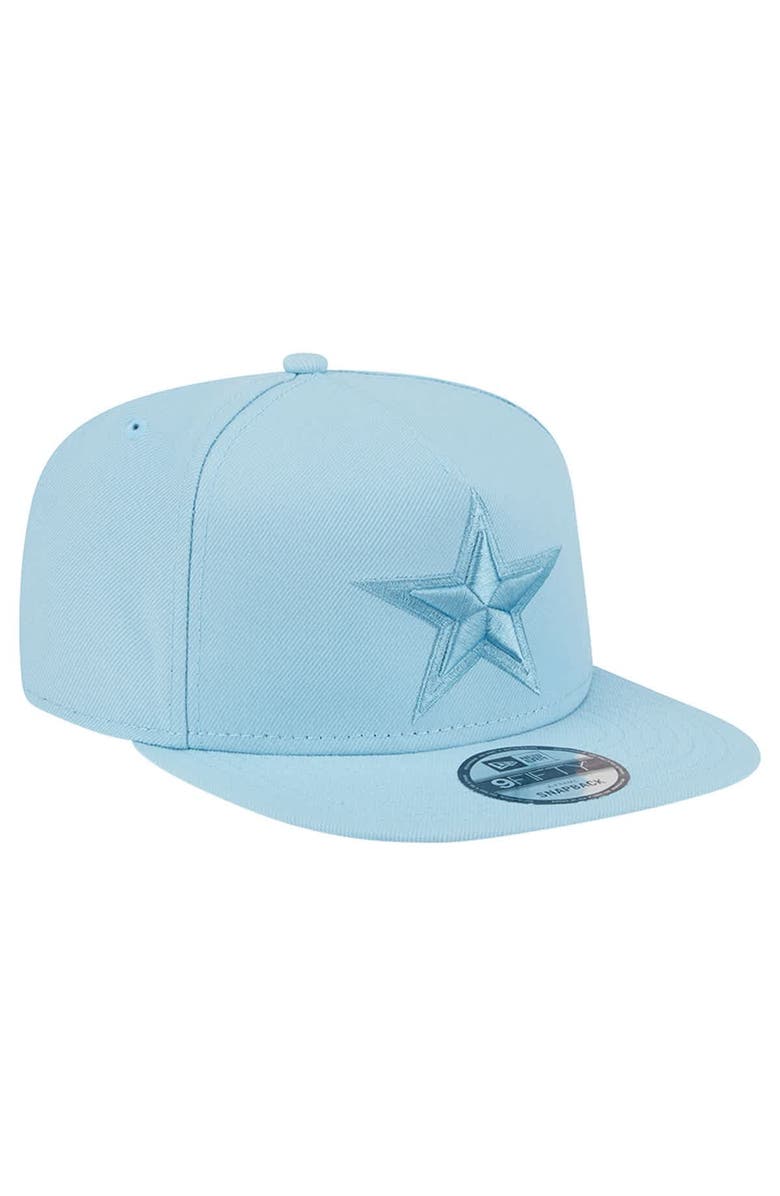 New Era Men's New Era  Light Blue Dallas Cowboys Color Pack A-Frame 9FIFTY Snapback Hat, Alternate, color, Light Blue