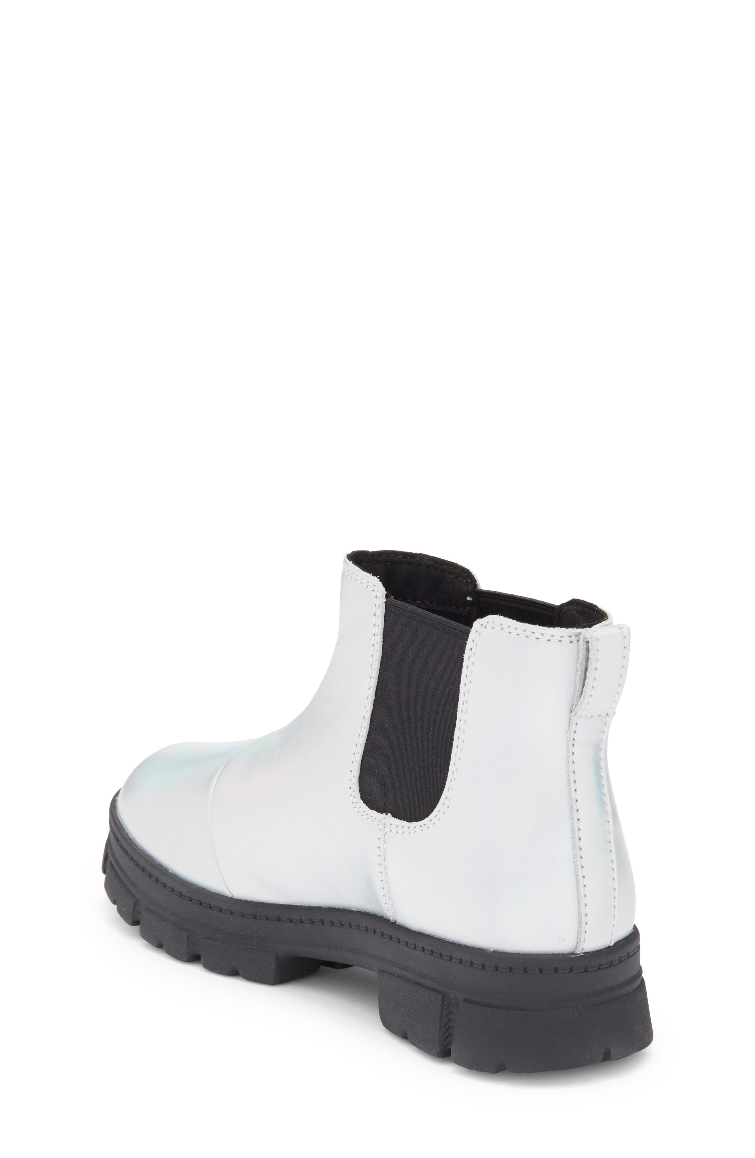UGG<sup>®</sup> Kids' Ashton Chelsea Shine Boot, Alternate, color, Silver