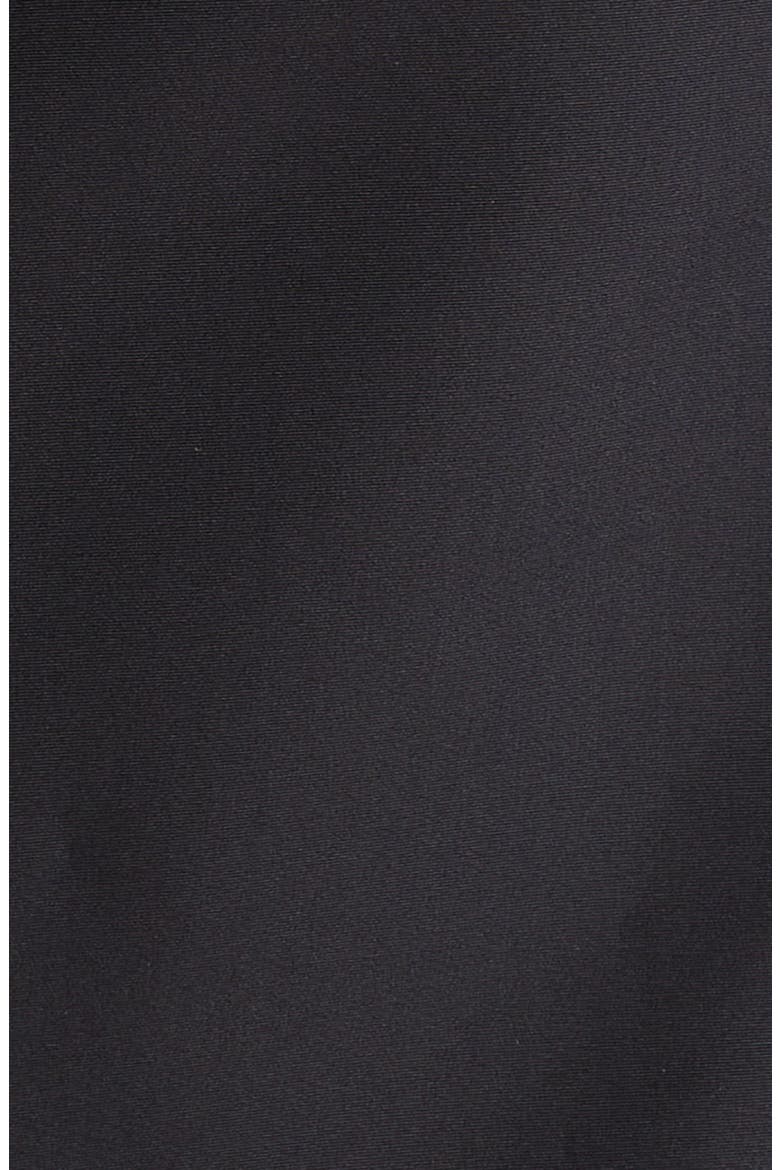 Fan Bodice Silk Faille Column Gown, Alternate, color, BLACK
