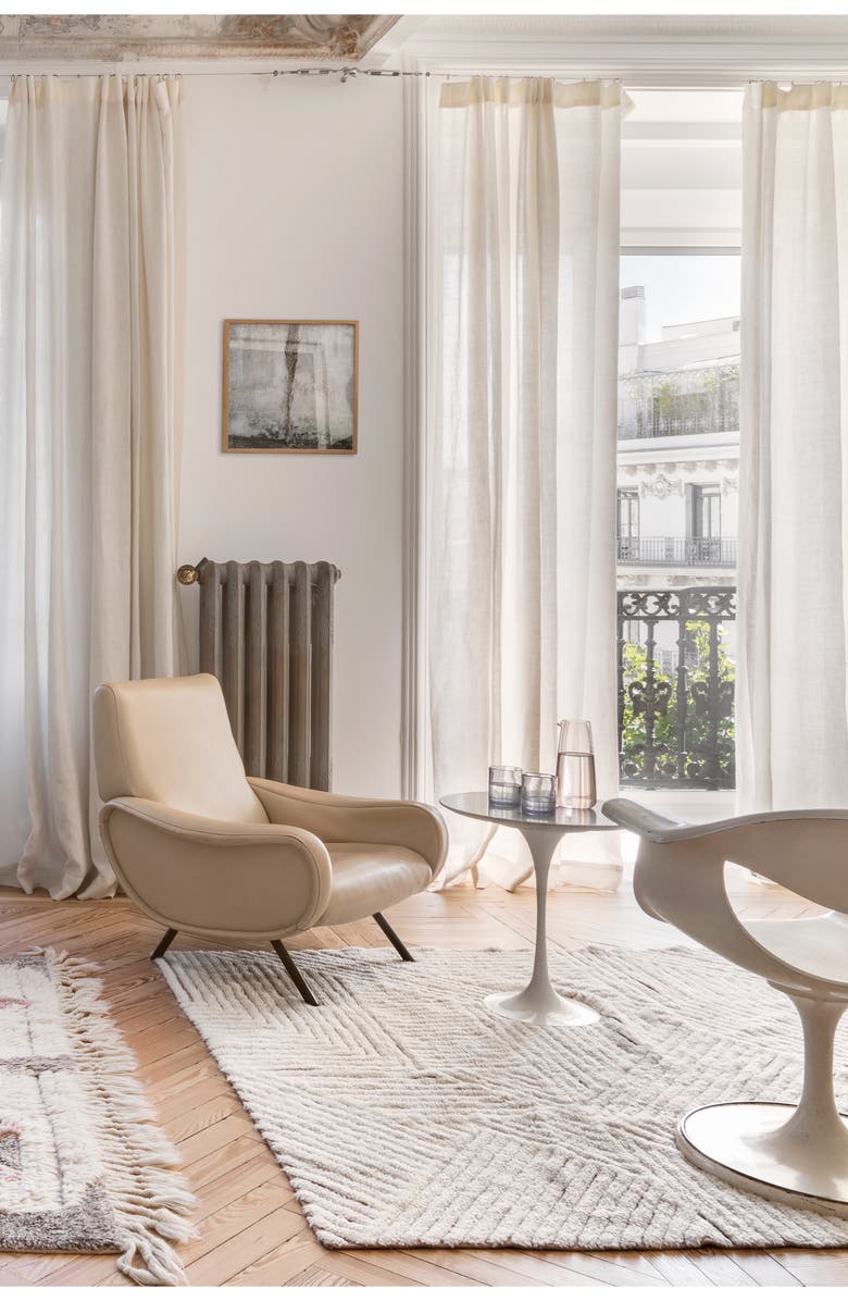 Lorena Canals Woolable Golden Coffee Washable Wool Rug, Alternate, color, Almond