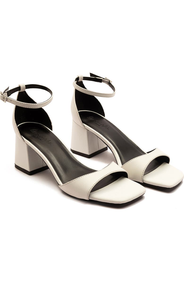 OFF THE HOOK LONDON Knightsbridge Block Heel Sandal, Alternate, color, White