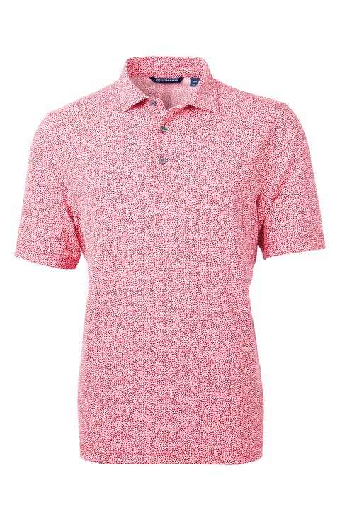 Virtue Piqué Botanical Print Polo
