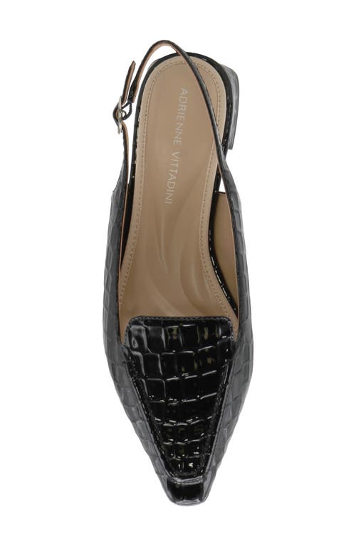 Adrienne Vittadini Rafi Slingback Flat In Black