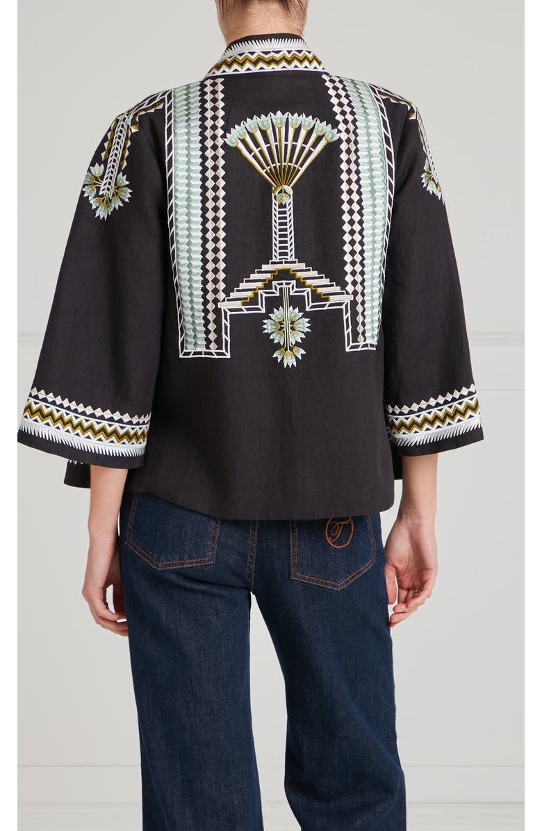Temperley London Avalon Jacket, Alternate, color, Black