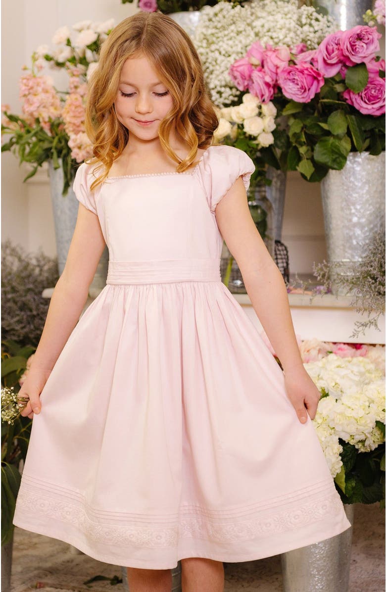 Hope & Henry Girls' Organic Sateen Flower Girl Dress, Kids, Alternate, color, 