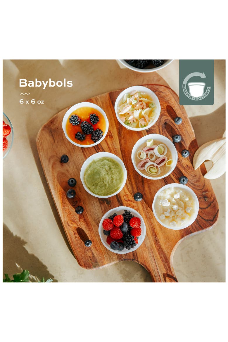Babybols 6 6-Ounce Baby Food Container Set, Alternate, color, MULTI
