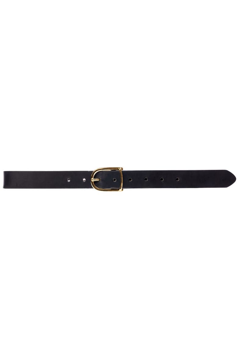 Frame Belt, Main, color, Black Leather / Gold
