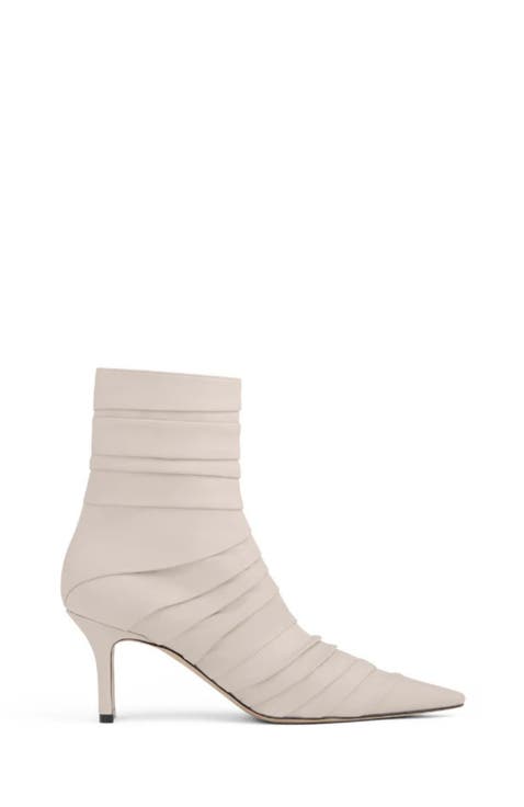 Plisse Ankle Boot