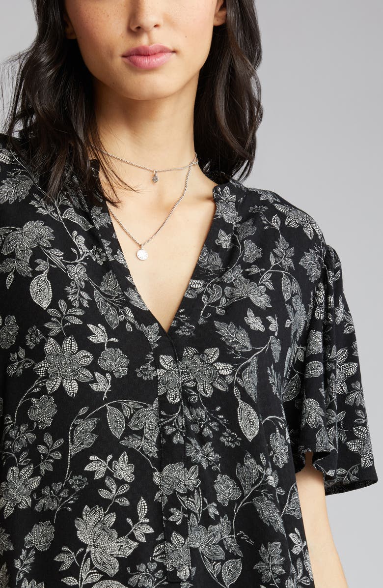 Treasure & Bond Floral Print Dress, Alternate, color, 