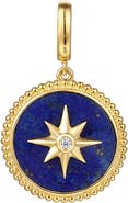 Gabriel & Co. Diamond & Lapis Bujukan Medallion Pendant
