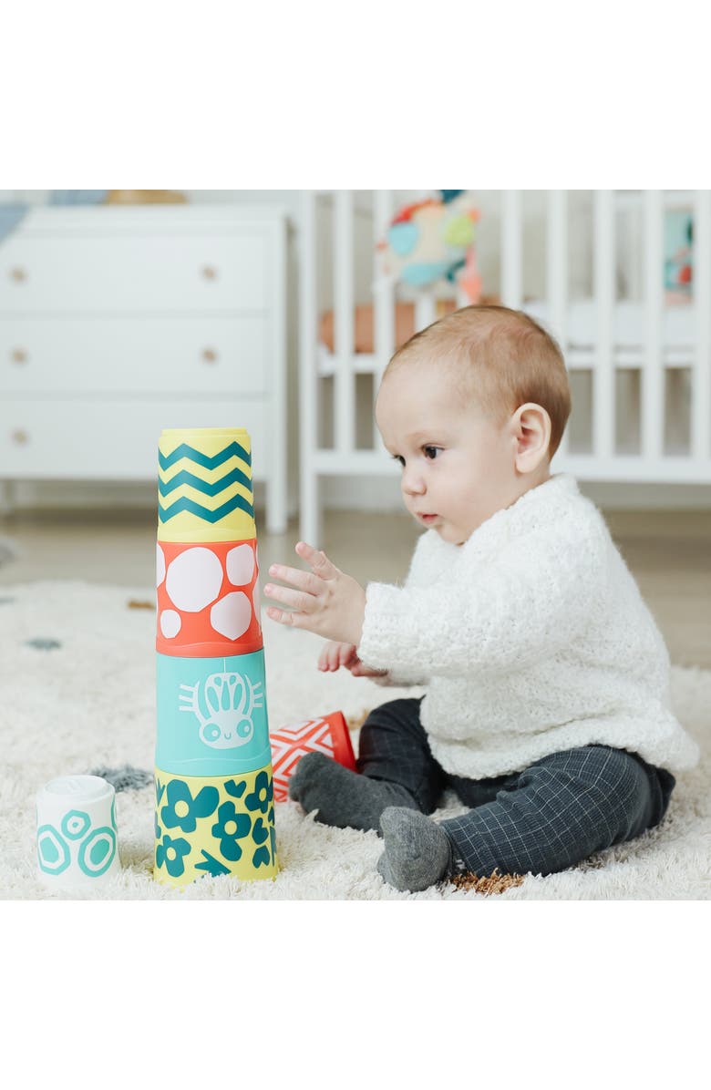 Miniland Feel To Learn Stacking Cups, Alternate, color, Multi