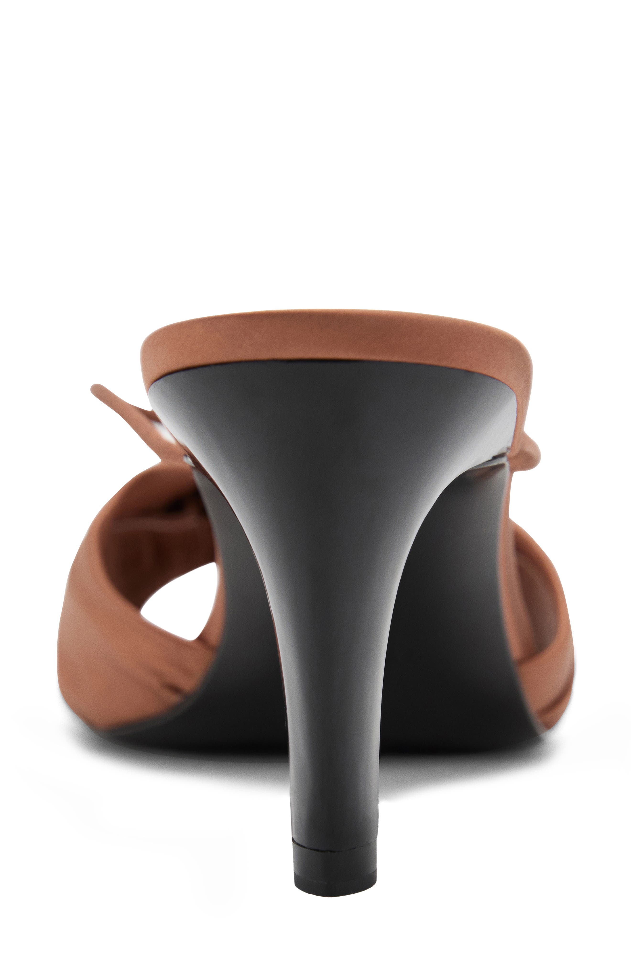 MANGO Satin Sandal, Alternate, color, Burnt Orange