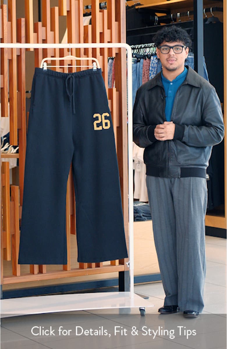 Lounge Core Fleece Wide Leg Sweatpants, sales video thumbnail