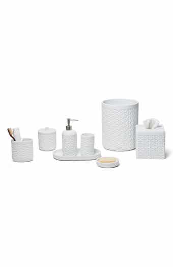 Quilted 8-Piece Bath Accessory Set