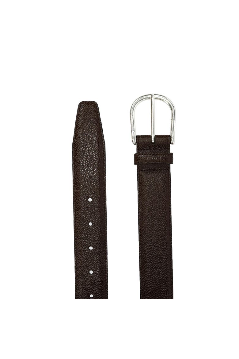Men's Princeton Pebble Calfskin Leather Belt, Alternate, color, Brown