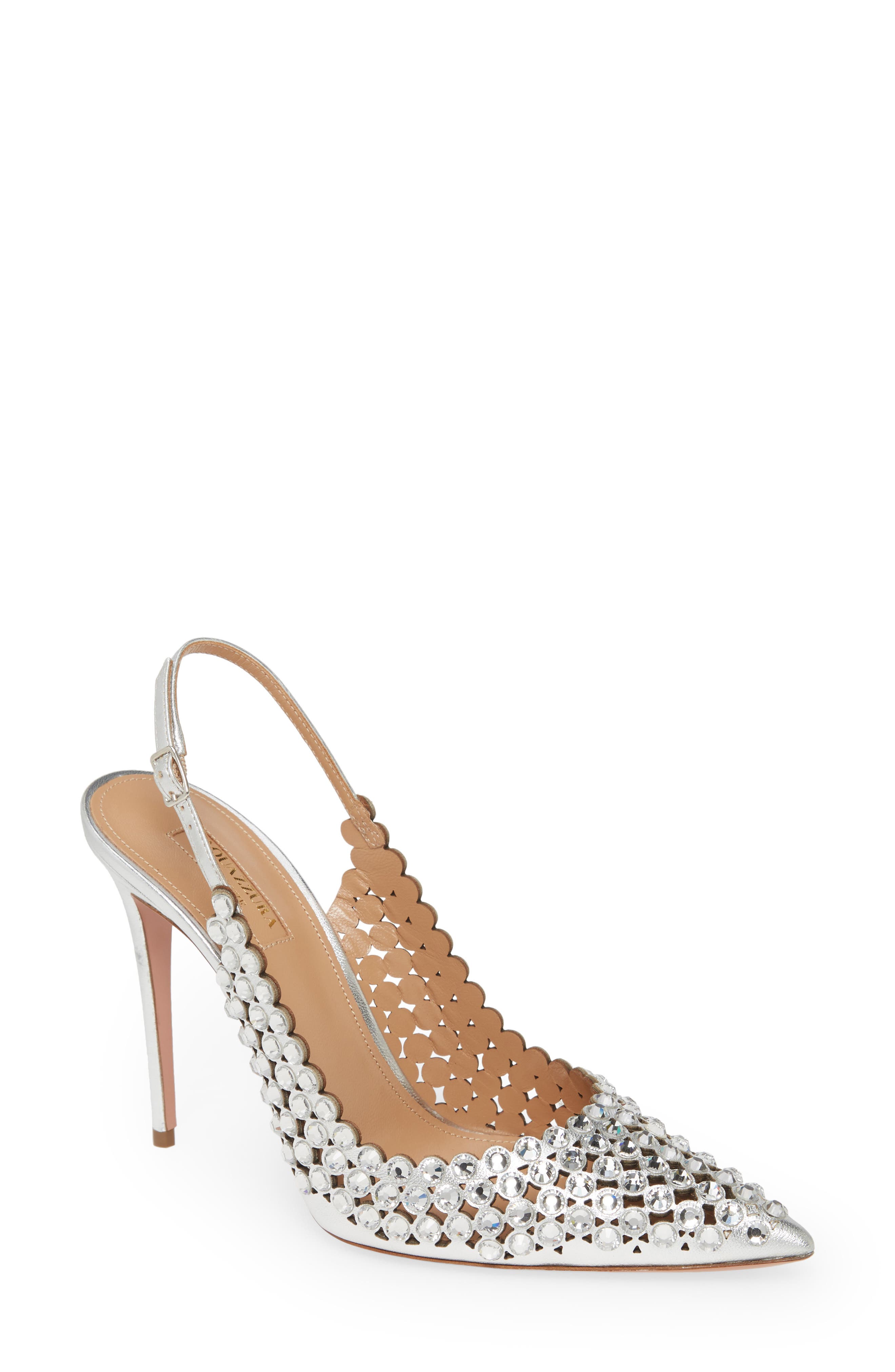 Aquazzura Crystal Tequila Slingback Pump, Main, color, 