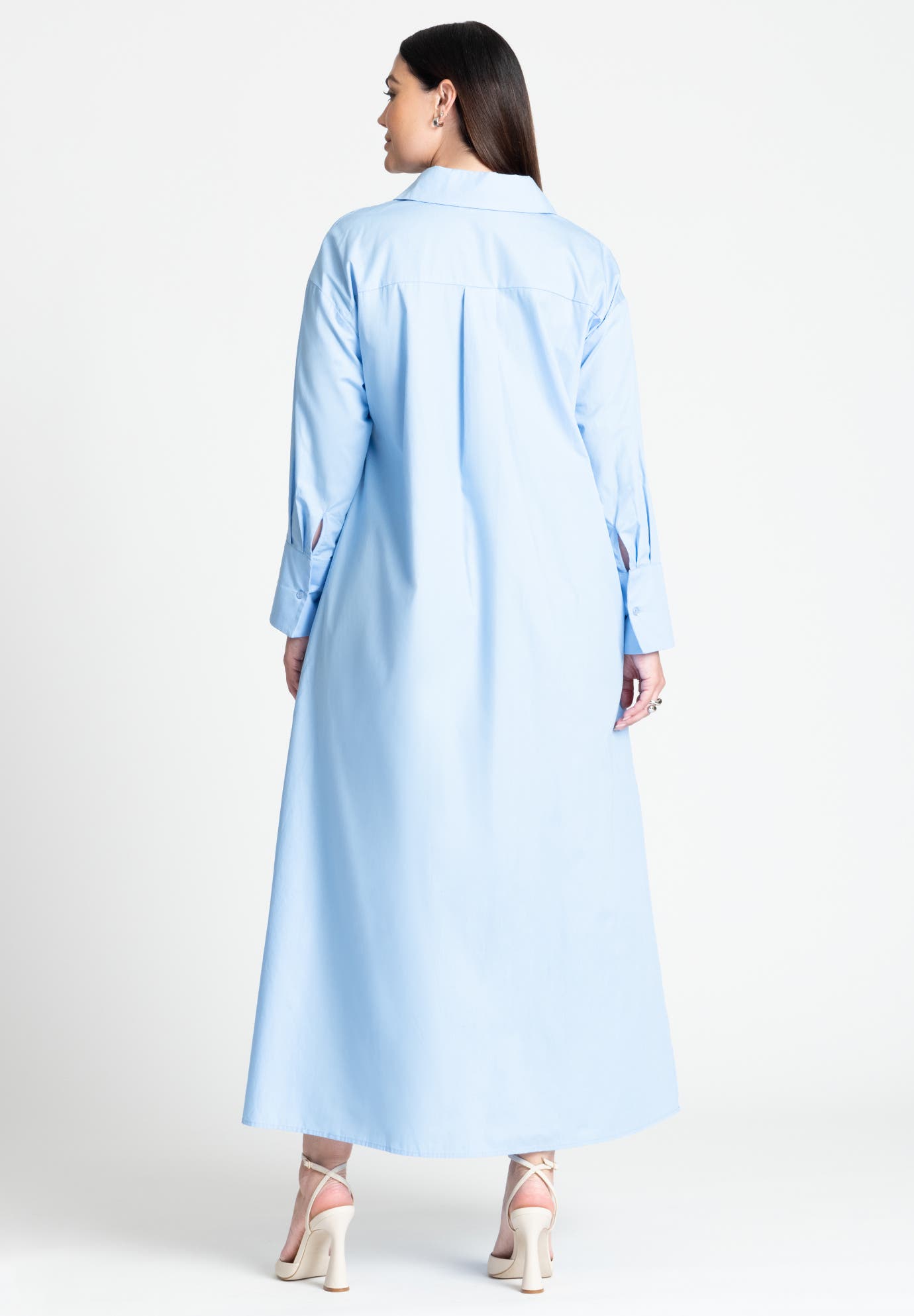 Collared Maxi Shirt Dress - image 2
