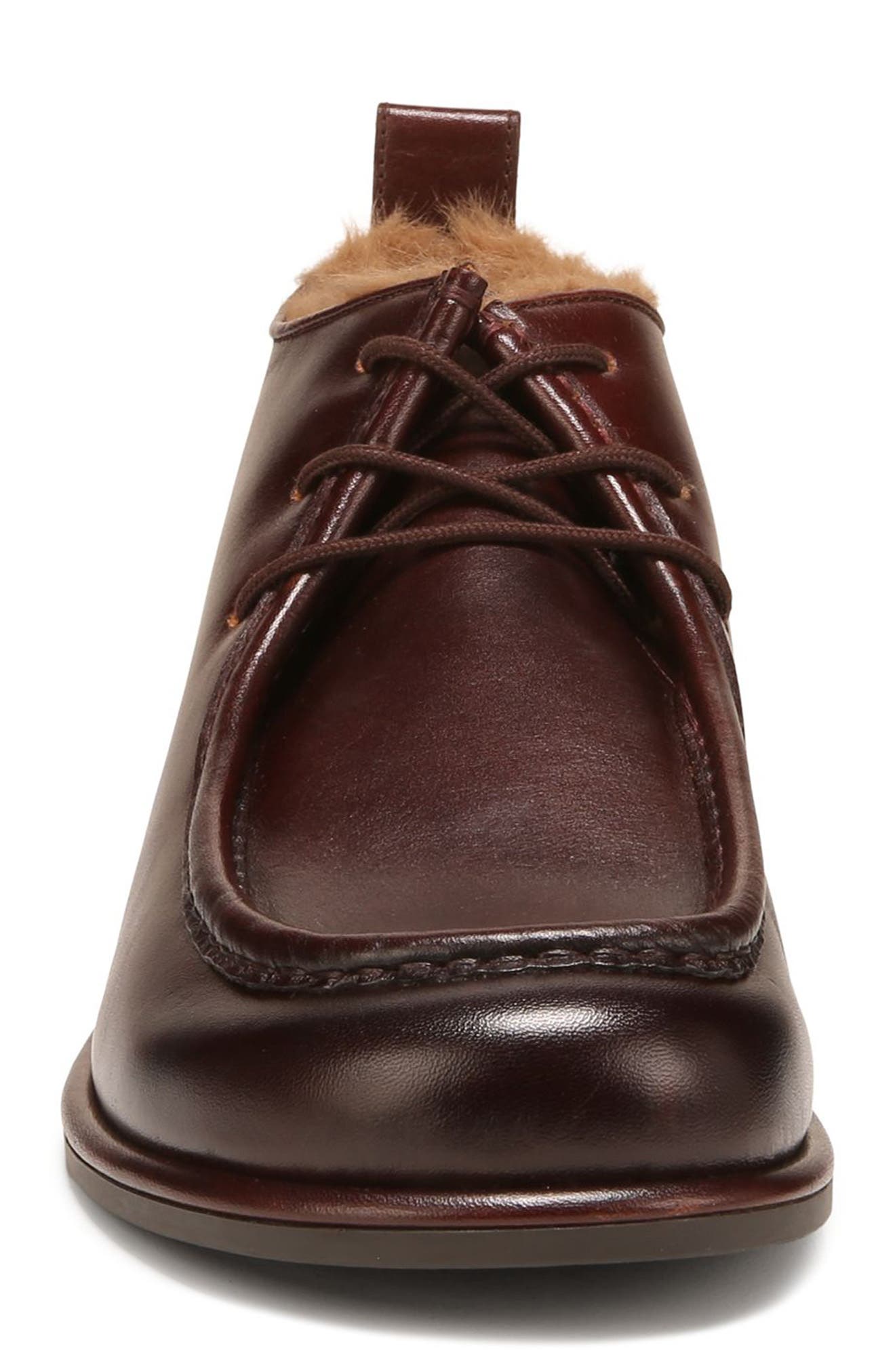 Cameron Cozy Leather Boot, Alternate, color, DARK BROWN