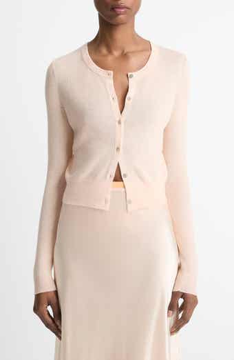 Vince Cashmere & Silk Rib Cardigan