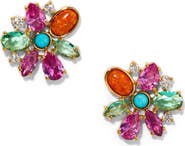 Nadri Frieda Floral Stud Earrings