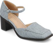 Journee Collection Evangeline Block Heel Pump