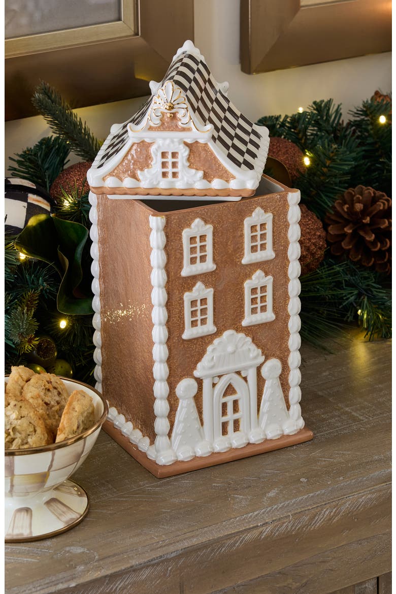 MACKENZIE CHILDS Gingerbread House Ceramic Cookie Jar | Nordstrom